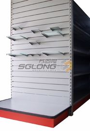 Suportes de exposição do supermercado do entalhe da prateleira de Slatwall, shelving da exposição do supermercado