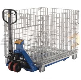 Collapsible Logistic Wire Container Storage Cages , Wire Mesh Storage Cages