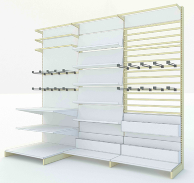 Display Rack de supermercado personalizável 30×80mm vertical