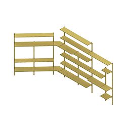 Sistema de prateleiras de supermercado 1500 mm Rack de exibição modular